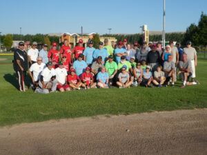 Group Photo of Senior Softball Teams