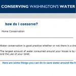 Conserving Washington Water